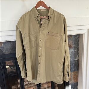 Browning Lightweight Hunting Khaki Button-Up Shirt. Size XL. In great condition!